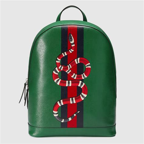 gucci snake backpack|gucci snake and web backpack.